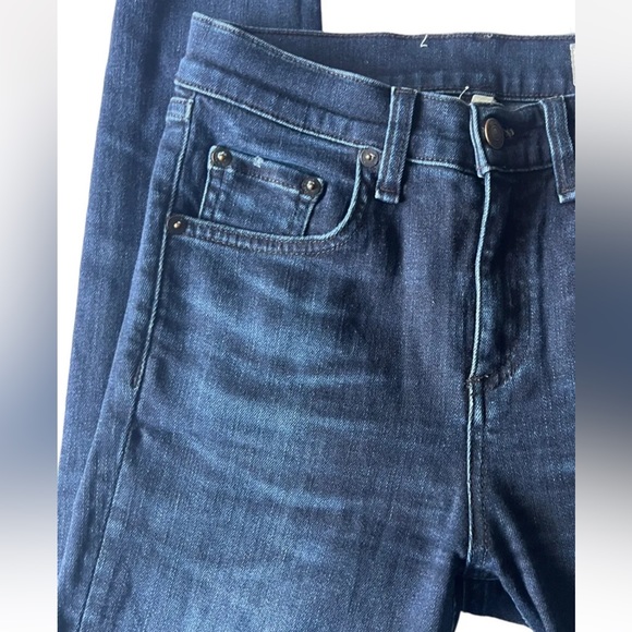 Rag & Bone 10 Inch Skinny Jeans Dark Wash Stretch Size 24 MSRP $195 - Picture 5 of 15
